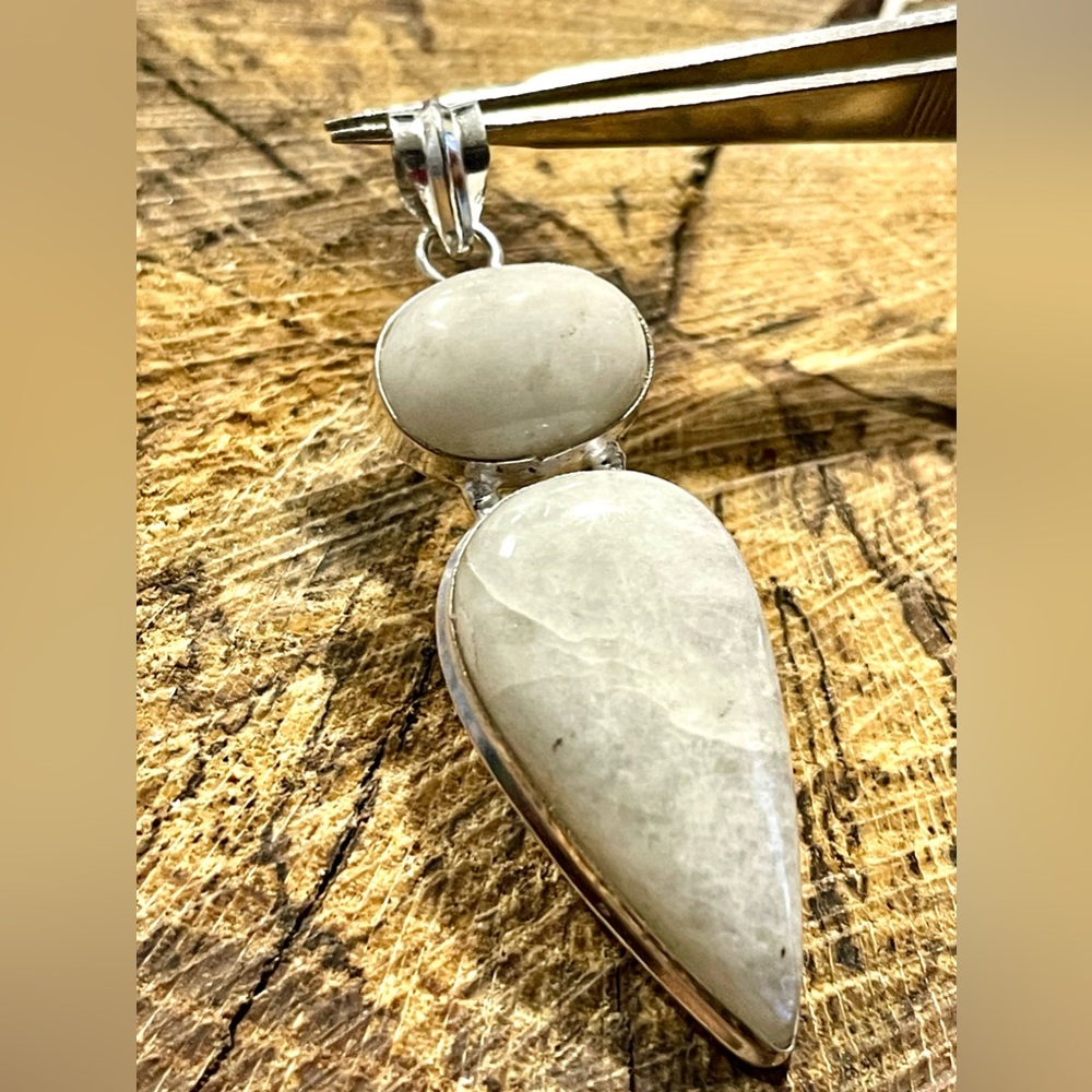 Teardrop Large Rainbow Moonstone “The Visionary Stone” Pendant